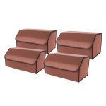 SOGA 4X Leather Car Boot Collapsible Foldable Trunk Cargo Organizer Portable Storage Box Coffee Large, Garden, Tools & Hardware>Automotive Parts & Accessories>Accessories & Car Care>Interior Accessories, , , , ,  - NZ DEPOT 1