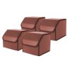 SOGA 4X Leather Car Boot Collapsible Foldable Trunk Cargo Organizer Portable Storage Box Coffee Small, Garden, Tools & Hardware>Automotive Parts & Accessories>Accessories & Car Care>Interior Accessories, , , , ,  - NZ DEPOT 1