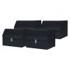 SOGA 4X Leather Car Boot Collapsible Foldable Trunk Cargo Organizer Portable Storage Box With Lock Black Small, Garden, Tools & Hardware>Automotive Parts & Accessories>Accessories & Car Care>Interior Accessories, , , , ,  - NZ DEPOT 1