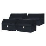 SOGA 4X Leather Car Boot Collapsible Foldable Trunk Cargo Organizer Portable Storage Box With Lock Black Small, Garden, Tools & Hardware>Automotive Parts & Accessories>Accessories & Car Care>Interior Accessories, , , , ,  - NZ DEPOT 1