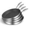 SOGA 4X Stainless Steel Fry Pan Frying Pan Induction FryPan Non Stick Interior Skillet, home & living, kitchen & dining, cookware, frying pans, , - NZ DEPOT 1