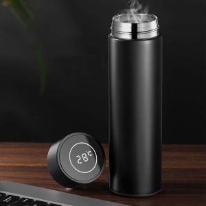 SOGA 500ML Stainless Steel Smart LCD Thermometer Display Bottle Vacuum Flask Thermos White, home & living, kitchen & dining, drinkware, bottles & jugs, ,  - NZ DEPOT 2