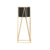 SOGA 50cm Gold Metal Plant Stand with Black Flower Pot Holder Corner Shelving Rack Indoor Display, Home & Living>Home Decor>Indoor Pots, Planters and Plant Stands, , , , ,  - NZ DEPOT 1