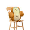 SOGA 58cm Cute Face Toast Bread Cushion Stuffed Car Seat Plush Cartoon Back Support Pillow Home Decor, Furniture>Living Room Furniture>Occasional Chairs, , , , ,  - NZ DEPOT 1