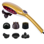 SOGA 6 Heads Portable Handheld Massager Soothing Stimulate Blood Flow Shoulder Yellow, health & beauty > personal care > massagers, , , , ,  - NZ DEPOT 1