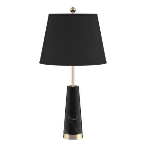 SOGA 68cm Black Marble Bedside Desk Table Lamp Living Room Shade with Cone Shape Base, Home & Living, Lighting, Indoor Lights, Lamps, Table Lamps,  - NZ DEPOT 1