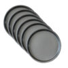 SOGA 6X 9-inch Round Black Steel Non-stick Pizza Tray Oven Baking Plate Pan, Home & Living>Kitchen & Dining>Kitchen Tools & Utensils>Pasta & Pizza Tools, , , , ,  - NZ DEPOT 1