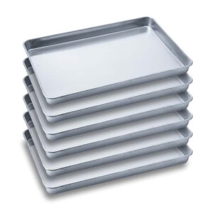 SOGA 6X Aluminium Oven Baking Pan Cooking Tray for Bakers Gastronorm 60*40*5cm, Home & Living, Kitchen & Dining, Bakeware, Baking Trays, ,  - NZ DEPOT 1