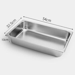 SOGA 6X Gastronorm GN Pan Full Size 1/1 GN Pan 10cm Deep Stainless Steel Tray, Home & Living, Kitchen & Dining, Bakeware, Baking Trays, ,  - NZ DEPOT 2