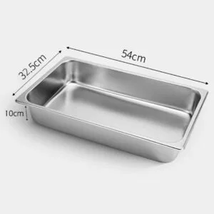 Buy SOGA 6X Gastronorm GN Pan Full Size 1/1 GN Pan 10cm Deep Stainless Steel Tray Online - Home & Living/Kitchen & Dining/Bakeware/Baking Trays - 2 - NZ Depot Free Shipping