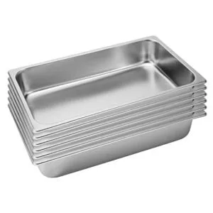 Buy SOGA 6X Gastronorm GN Pan Full Size 1/1 GN Pan 10cm Deep Stainless Steel Tray Online - Home & Living/Kitchen & Dining/Bakeware/Baking Trays - 1 - NZ Depot Free Shipping