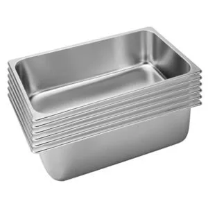 Buy SOGA 6X Gastronorm GN Pan Full Size 1/1 GN Pan 20cm Deep Stainless Steel Tray Online - Home & Living/Kitchen & Dining/Bakeware/Baking Trays - 1 - NZ Depot Free Shipping