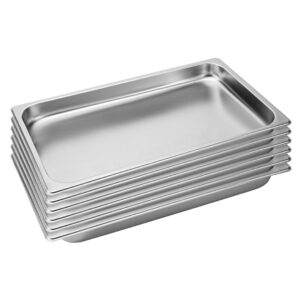 SOGA 6X Gastronorm GN Pan Full Size 1/1 GN Pan 4cm Deep Stainless Steel Tray, Home & Living, Kitchen & Dining, Bakeware, Baking Trays, ,  - NZ DEPOT 1