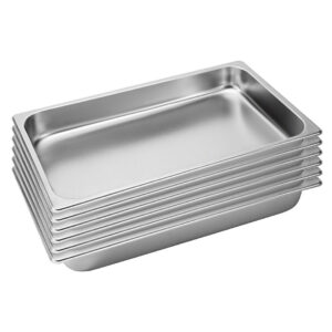 SOGA 6X Gastronorm GN Pan Full Size 1/1 GN Pan 6.5cm Deep Stainless Steel Tray, Home & Living, Kitchen & Dining, Bakeware, Baking Trays, ,  - NZ DEPOT 1