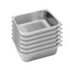 SOGA 6X Gastronorm GN Pan Full Size 1/2 GN Pan 10cm Deep Stainless Steel Tray, Home & Living>Kitchen & Dining>Bakeware>Baking Trays, , , , ,  - NZ DEPOT 1