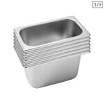 SOGA 6X Gastronorm GN Pan Full Size 1/3 GN Pan 15cm Deep Stainless Steel Tray, garden, tools & hardware > other, , , , ,  - NZ DEPOT 1
