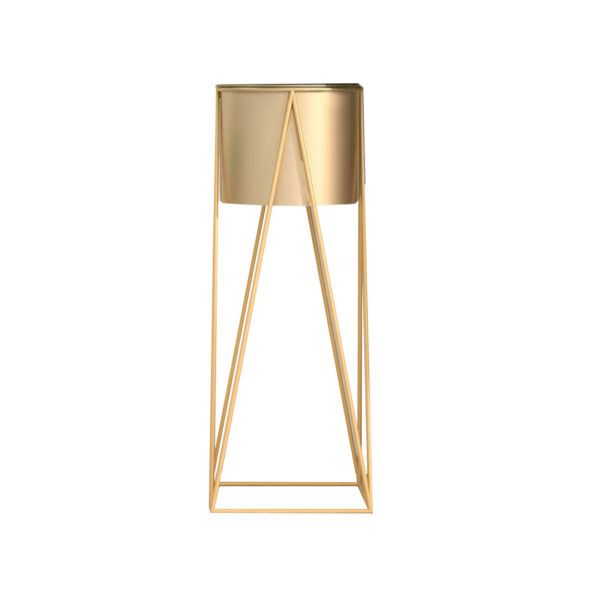 SOGA 70cm Gold Metal Plant Stand with Gold Flower Pot Holder Corner Shelving Rack Indoor Display, Home & Living>Home Decor>Indoor Pots, Planters and Plant Stands, , , , ,  - NZ DEPOT 1