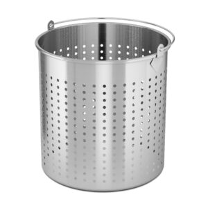 SOGA 71L 18/10 Stainless Steel Perforated Stockpot Basket Pasta Strainer with Handle, home & living, kitchen & dining, cookware, stock & multi pots, ,  - NZ DEPOT 1