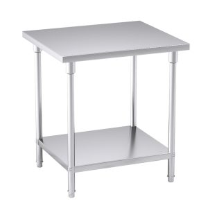 SOGA 80*70*85cm Commercial Catering Kitchen Stainless Steel Prep Work Bench, furniture > kitchen & dining room furniture > buffets, sideboards & kitchen islands, , , , ,  - NZ DEPOT 1