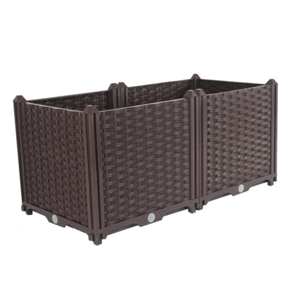 SOGA 80cm Raised Planter Box Vegetable Herb Flower Outdoor Plastic Plants Garden Bed Deepen, Garden, Tools & Hardware>Gardening & Lawn Care>Pots, Planters & Container Accessories, , , , ,  - NZ DEPOT 1