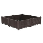 SOGA 80cm Raised Planter Box Vegetable Herb Flower Outdoor Plastic Plants Garden Bed, Garden, Tools & Hardware>Gardening & Lawn Care>Pots, Planters & Container Accessories, , , , ,  - NZ DEPOT 1