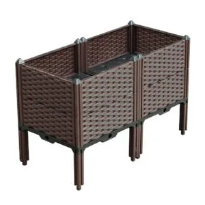 Buy SOGA 80cm Raised Planter Box Vegetable Herb Flower Outdoor Plastic Plants Garden Bed with Legs Deepen Online - Garden, Tools & Hardware/Gardening & Lawn Care/Pots, Planters & Container Accessories - 1 - NZ Depot Free Shipping
