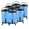 SOGA 8X 12L Stainless Steel Insulated Milk Tea Barrel Hot and Cold Beverage Dispenser Container with Faucet Blue, Home & Living>Kitchen & Dining>Barware>Spirit Dispensers, , , , ,  - NZ DEPOT 1