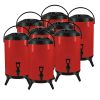 SOGA 8X 12L Stainless Steel Insulated Milk Tea Barrel Hot and Cold Beverage Dispenser Container with Faucet Red, Home & Living>Kitchen & Dining>Barware>Spirit Dispensers, , , , ,  - NZ DEPOT 1