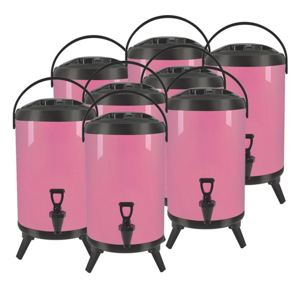 Soga 8X 14L Stainless Steel Insulated Milk Tea Barrel Hot And Cold Beverage Dispenser Container With Faucet Pink, Home &Amp; Living, Kitchen &Amp; Dining, Barware, Spirit Dispensers, ,  - Nz Depot 1