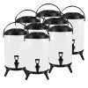 SOGA 8X 8L Stainless Steel Insulated Milk Tea Barrel Hot and Cold Beverage Dispenser Container with Faucet White, Home & Living>Kitchen & Dining>Barware>Spirit Dispensers, , , , ,  - NZ DEPOT 1