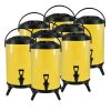 SOGA 8X 8L Stainless Steel Insulated Milk Tea Barrel Hot and Cold Beverage Dispenser Container with Faucet Yellow, Home & Living>Kitchen & Dining>Barware>Spirit Dispensers, , , , ,  - NZ DEPOT 1