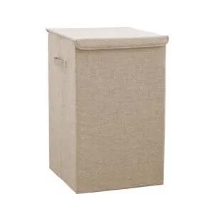 Buy SOGA Beige Large Collapsible Laundry Hamper Storage Box Foldable Canvas Basket Home Organiser Decor Online - Furniture/Storage & Shelving/Home Storage - 1 - NZ Depot Free Shipping