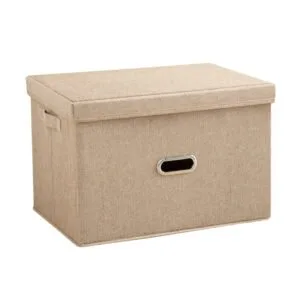 Buy SOGA Beige Large Foldable Canvas Storage Box Cube Clothes Basket Organiser Home Decorative Box Online - Furniture/Storage & Shelving/Home Storage - 1 - NZ Depot Free Shipping