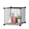 SOGA Black Portable Single Cube Storage Organiser Foldable DIY Modular Grid Space Saving Shelf, Furniture>Storage & Shelving>Home Storage, , , , ,  - NZ DEPOT 1