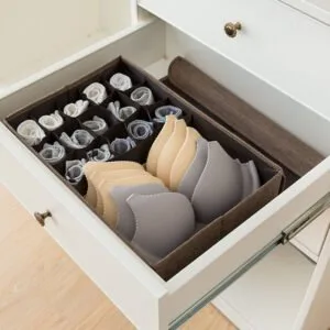 Buy SOGA Coffee Flip Top Underwear Storage Box Foldable Wardrobe Partition Drawer Home Organiser Online - Furniture/Storage & Shelving/Home Storage - 2 - NZ Depot Free Shipping