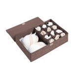SOGA Coffee Flip Top Underwear Storage Box Foldable Wardrobe Partition Drawer Home Organiser, Furniture>Storage & Shelving>Home Storage, , , , ,  - NZ DEPOT 1