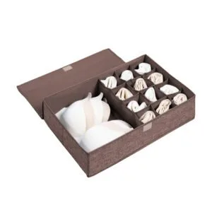 Buy SOGA Coffee Flip Top Underwear Storage Box Foldable Wardrobe Partition Drawer Home Organiser Online - Furniture/Storage & Shelving/Home Storage - 1 - NZ Depot Free Shipping