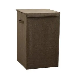 Buy SOGA Coffee Large Collapsible Laundry Hamper Storage Box Foldable Canvas Basket Home Organiser Decor Online - Furniture/Storage & Shelving/Home Storage - 1 - NZ Depot Free Shipping