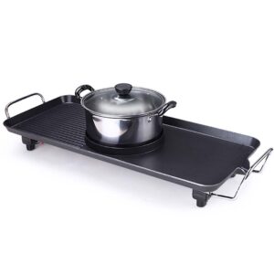 SOGA Electric Steamboat Asian Hot Pot Soup Maker Fondue Teppanyaki Hotpot Grill, electronics & appliances > appliances > small kitchen appliances > benchtop cooking > sandwich presses & grills, , , , ,  - NZ DEPOT 2