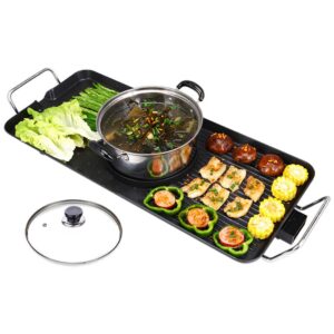 SOGA Electric Steamboat Asian Hot Pot Soup Maker Fondue Teppanyaki Hotpot Grill, electronics & appliances > appliances > small kitchen appliances > benchtop cooking > sandwich presses & grills, , , , ,  - NZ DEPOT 1