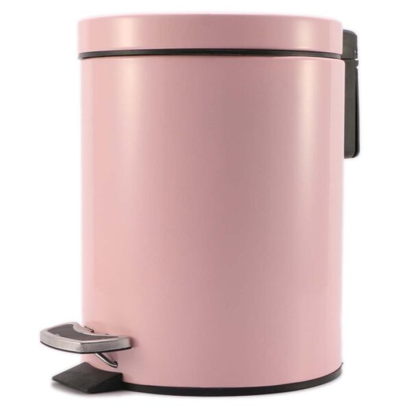 Soga Foot Pedal Stainless Steel Rubbish Recycling Garbage Waste Trash Bin Round 12L Pink, Home &Amp; Living, Kitchen &Amp; Dining, Kitchen Storage, Kitchen Bins, ,  - Nz Depot 1