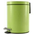 SOGA Foot Pedal Stainless Steel Rubbish Recycling Garbage Waste Trash Bin Round 7L Green, Home & Living>Kitchen & Dining>Kitchen Storage>Kitchen Bins, , , , ,  - NZ DEPOT 1