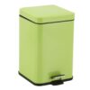 SOGA Foot Pedal Stainless Steel Rubbish Recycling Garbage Waste Trash Bin Square 12L Green, Home & Living>Kitchen & Dining>Kitchen Storage>Kitchen Bins, , , , , - NZ DEPOT 1