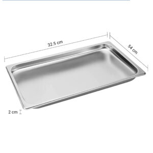 SOGA Gastronorm GN Pan Full Size 1/1 GN Pan 2cm Deep Stainless Steel Tray, Home & Living, Kitchen & Dining, Bakeware, Baking Trays, ,  - NZ DEPOT 2