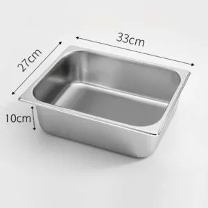 Buy SOGA Gastronorm GN Pan Full Size 1/2 GN Pan 10cm Deep Stainless Steel Tray Online - Home & Living/Kitchen & Dining/Bakeware/Baking Trays - 2 - NZ Depot Free Shipping