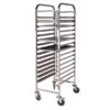 SOGA Gastronorm Trolley 16 Tier Stainless Steel Cake Bakery Trolley Suits 60*40cm Tray, Business & Industrial>Food Service>Food Service Carts, , , , ,  - NZ DEPOT 1