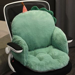 SOGA Green Dino Shape Cushion Soft Leaning Bedside Pad Sedentary Plushie Pillow Home Decor, Furniture, Living Room Furniture, Occasional Chairs, ,  - NZ DEPOT 2