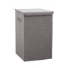 SOGA Grey Large Collapsible Laundry Hamper Storage Box Foldable Canvas Basket Home Organiser Decor, Furniture>Storage & Shelving>Home Storage, , , , ,  - NZ DEPOT 1