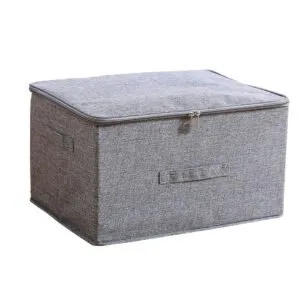 Buy SOGA Grey Large Portable Double Zipper Storage Box Moisture Proof Clothes Basket Foldable Home Organiser Online - Furniture/Storage & Shelving/Home Storage - 1 - NZ Depot Free Shipping