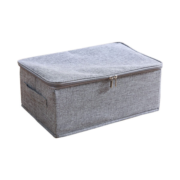 Soga Grey Small Portable Double Zipper Storage Box Moisture Proof Clothes Basket Foldable Home Organiser, Furniture, Storage &Amp; Shelving, Home Storage, , ,  - Nz Depot 1